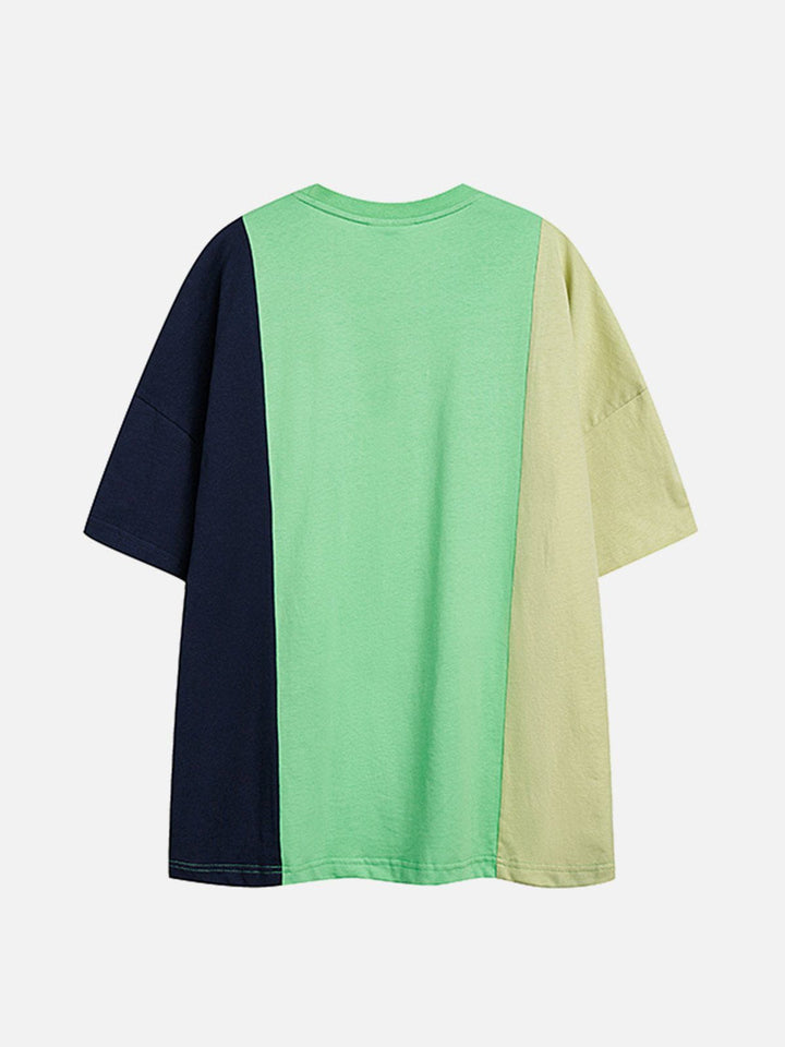 WLS Letter Print Color Block Tee