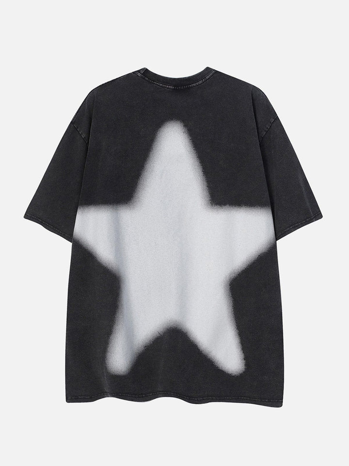 WLS Star Print Washed Tee