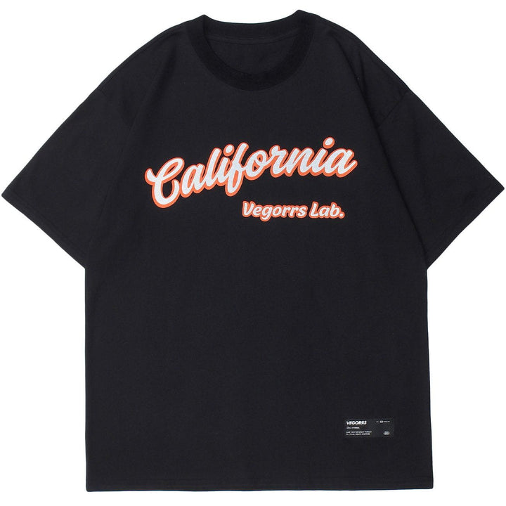 WLS Letter Pattern Printing Tee