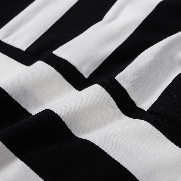 WLS Stripe Color Matching Polo Collar Tee