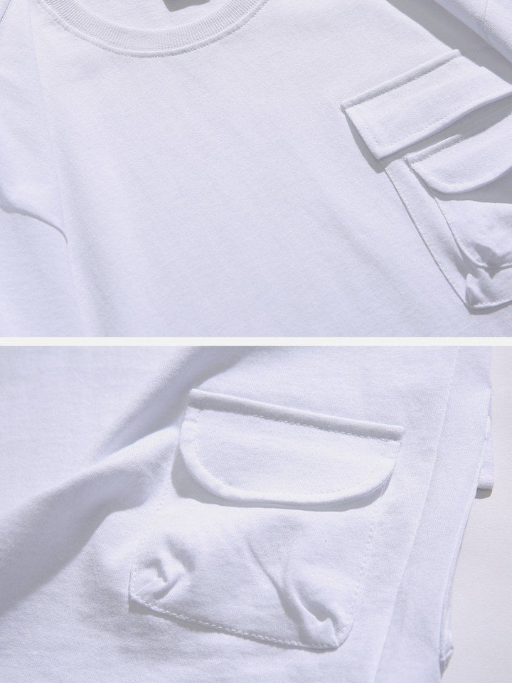 WLS Solid Multi Pocket Tee