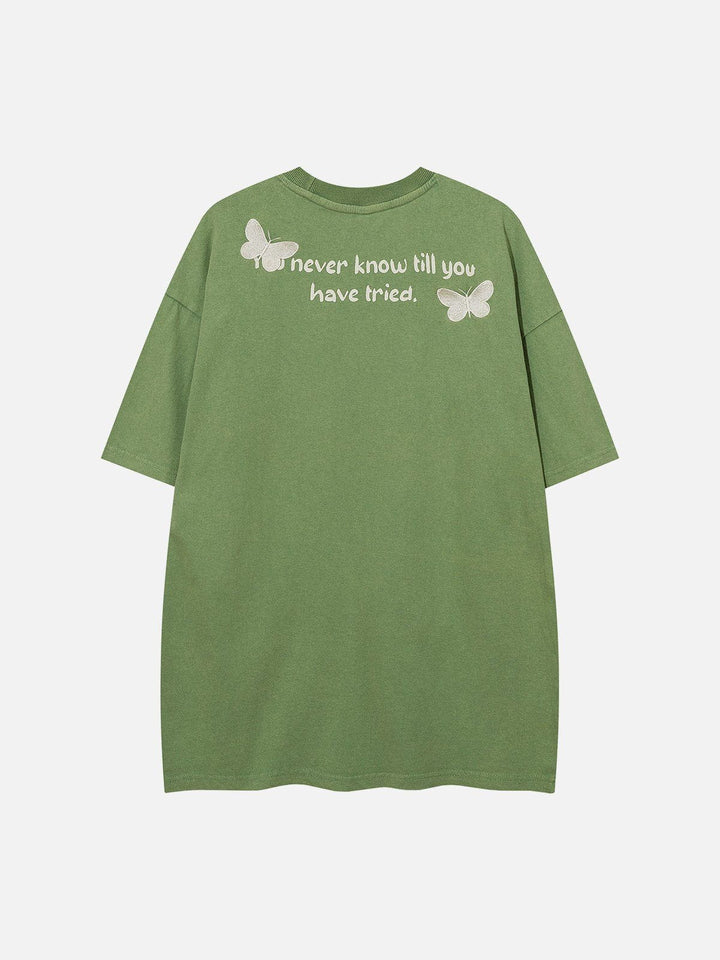 WLS Vintage Butterfly Print Tee