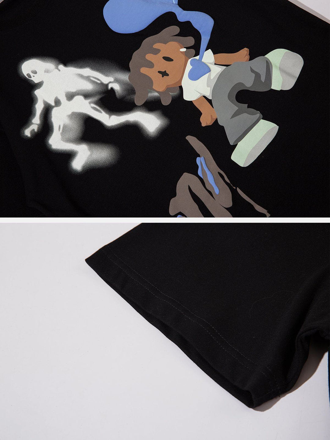 WLS Skull Cartoon Print Tee