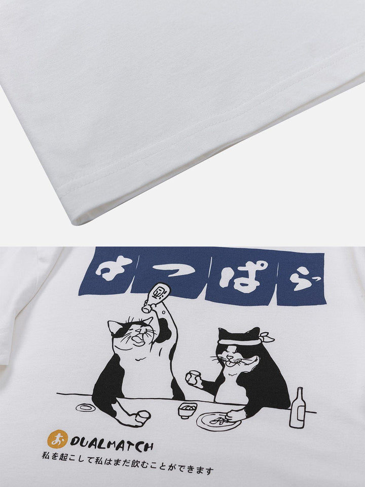 WLS The Cat After Work Print Tee
