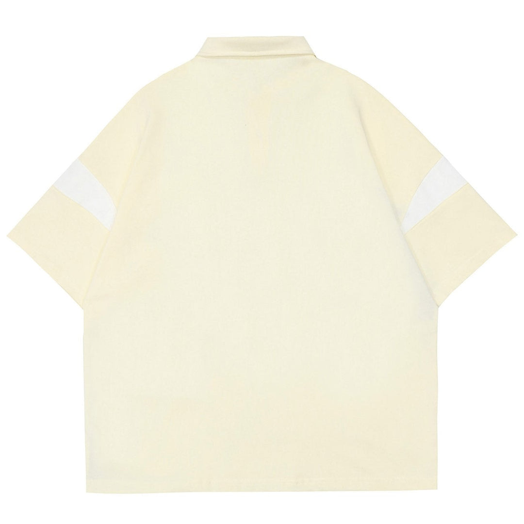 WLS Stitching Polo Collar Tee
