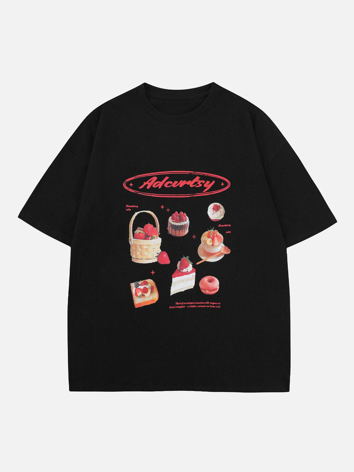 WLS Strawberry Cake Print Tee