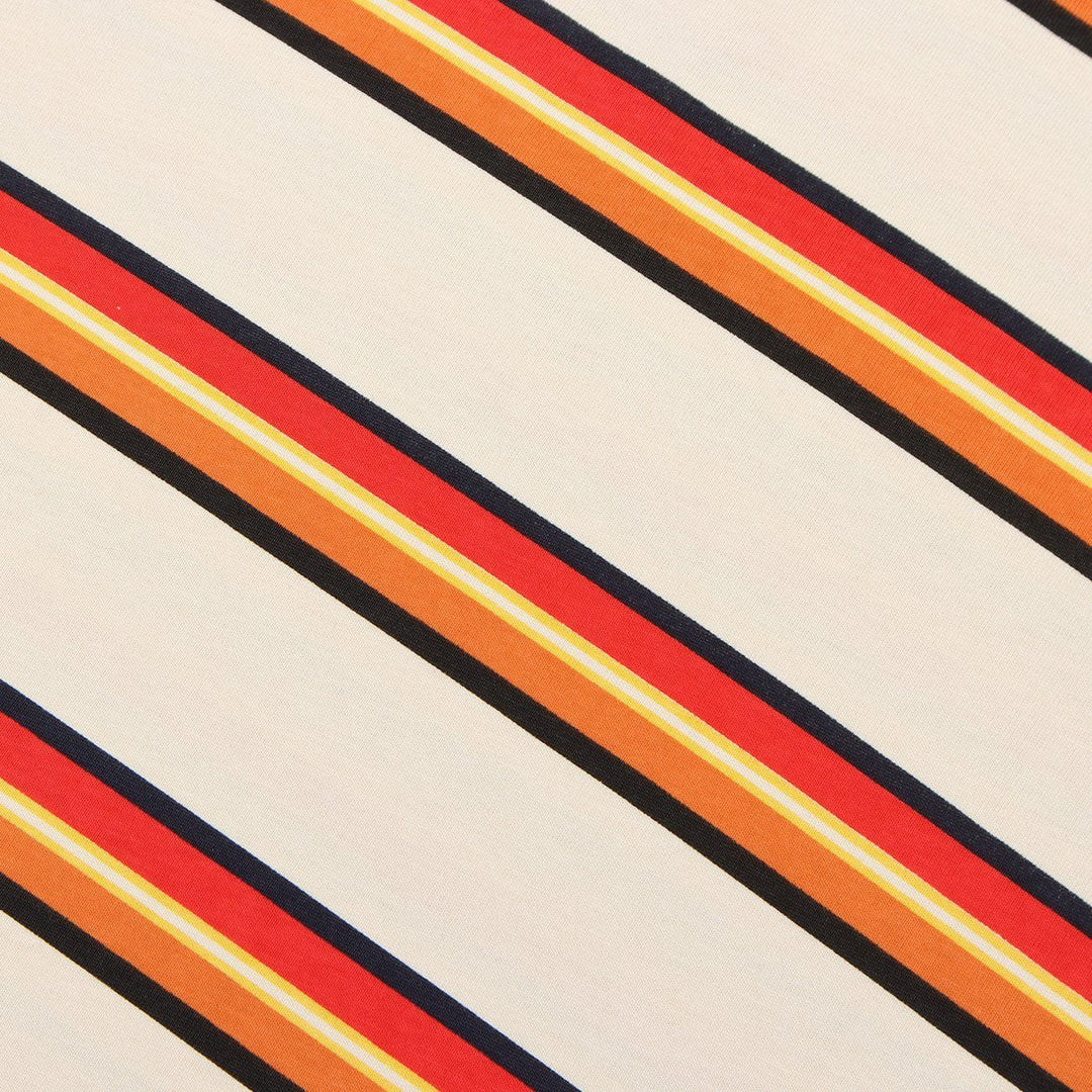 WLS Striped Bright Color Matching Tee