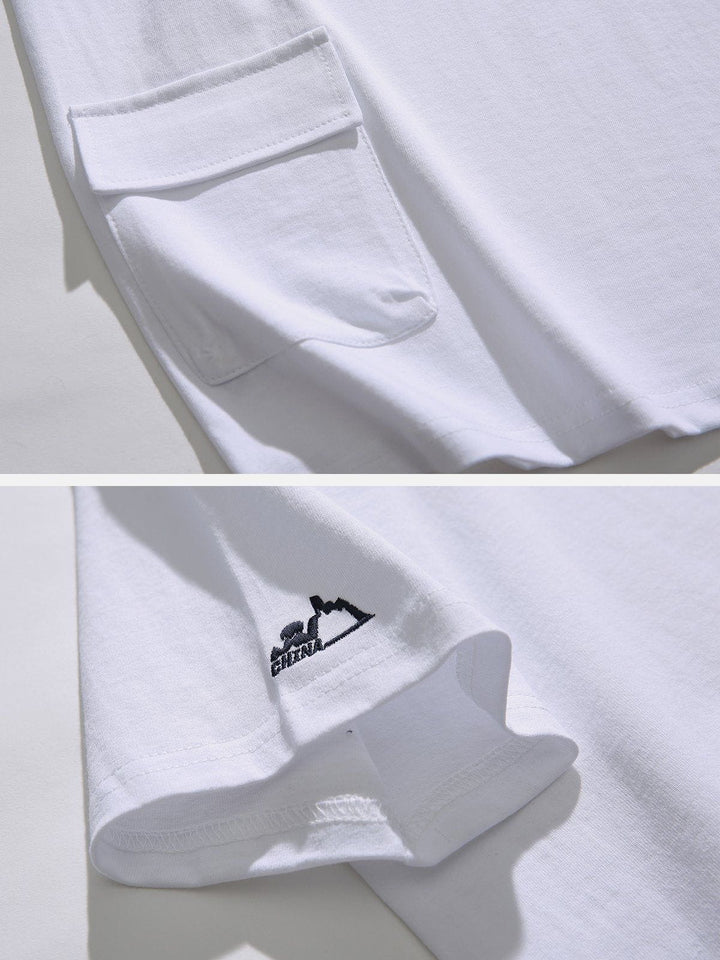 WLS Solid Multi Pocket Tee