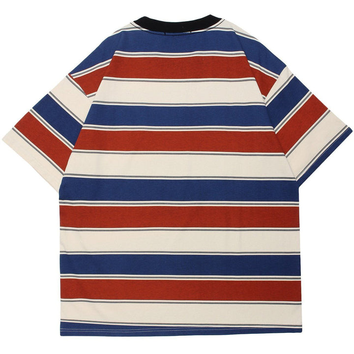 WLS Stripes Contrast Tee
