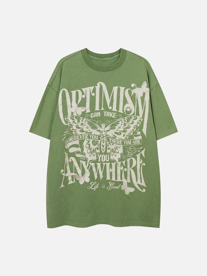 WLS Vintage Butterfly Print Tee