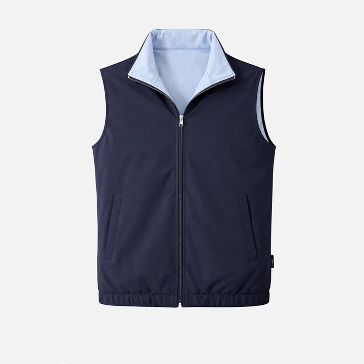 Verso Reversible Gillet Navy Bleu/ Baby Bleu